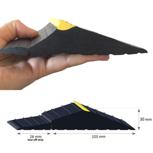 Buy cheap Black and Yellow 5"X1.18" Heavy Duty Weather Defender Garage Door Threshold Trim from wholesalers