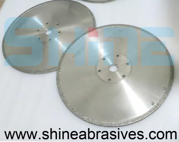 Buy cheap Double Sided Coated Electroplated Diamond Wheels 16inch With Flange from wholesalers