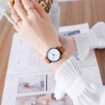 Simple Developed Design Classic Quartz Couple Watches With PU Leather Strap