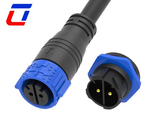 Buy cheap Waterproof Female 2 Pole Cable Connector To Male Panel Mount Connector from wholesalers