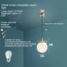 Buy cheap Glass Ball Creative Pendant Light Lighting for Bedroom Bedside Study Hanging Lamps pink crown light(WH-GP-70) from wholesalers