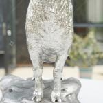 Contemporary Metal Garden Sculptures , Metal Goat Statue For Outdoor Decoration