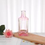 Custom Colored Electroplating Wine Bottle in Blue Pink Red Grey for Spirit and
