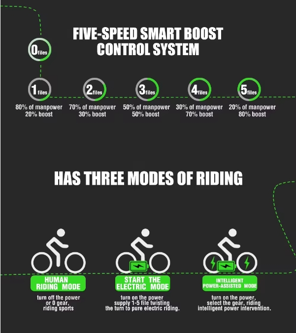 Electric City Bike Electric Folding Bike 20 Inch Fat Tire Ebike 7 Speed 48V 500W Electric Bike For Adults