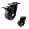 Buy cheap 100mm Top Plate Black Bracket Cast Iron Swivel Castor Wheels from wholesalers
