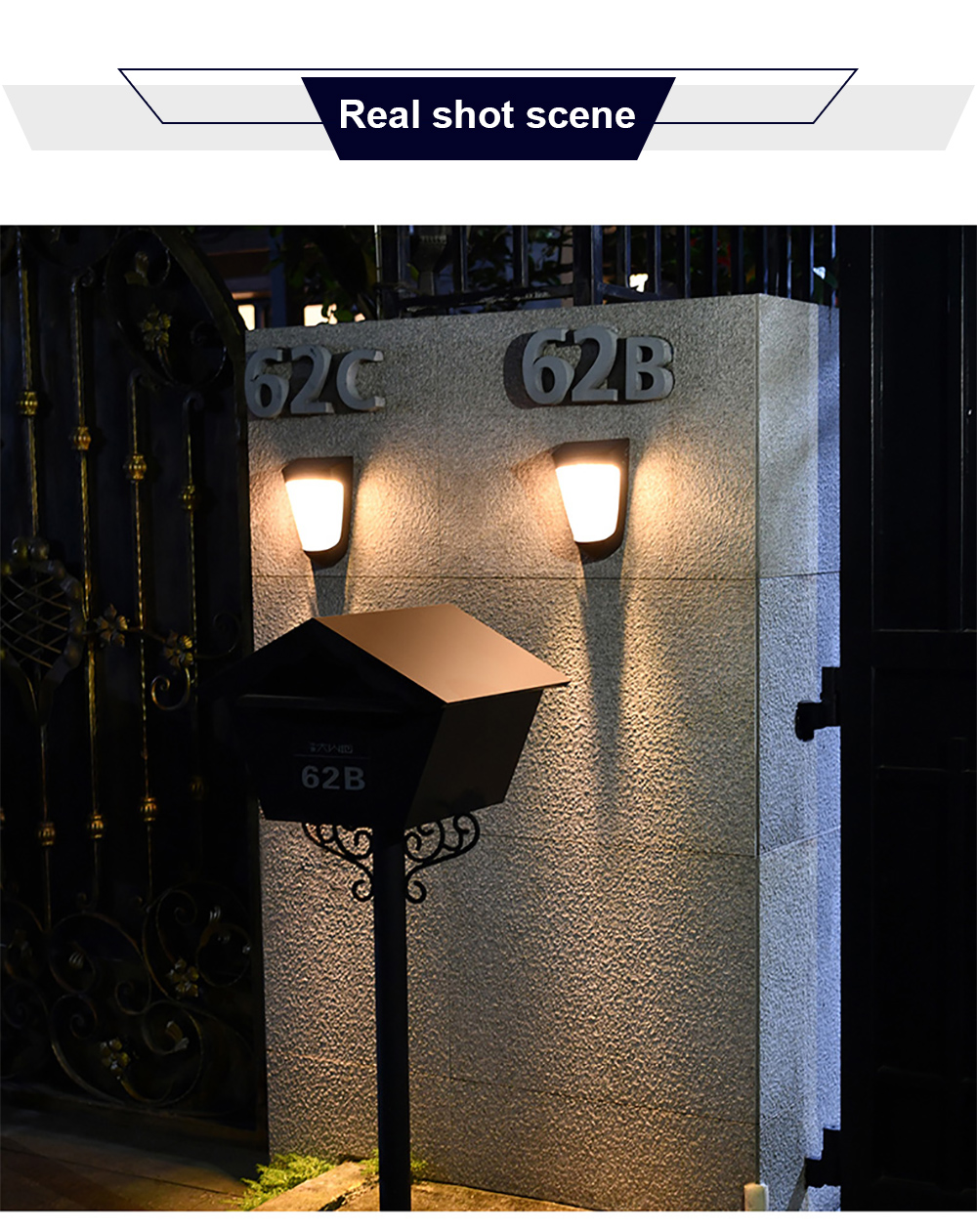 10LED 800LM 1200MAH Outdoor Solar Garden Lamp IP64 Waterproof