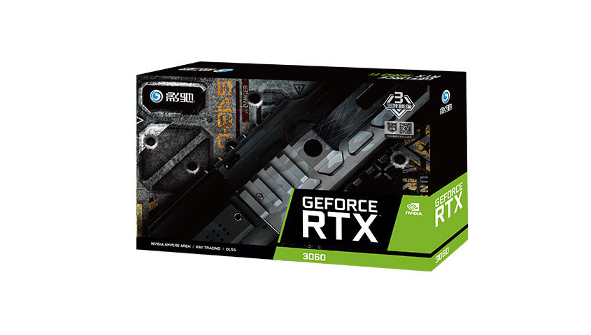Gaming Galax RTX3060 12GB GDRR6 192-Bit vido card Twin Fan Ampere OC RTX3060 Graphics Card
