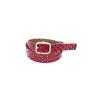Buy cheap Red Thin Square Women's Genuine Leather Belts With Needle Buckle from wholesalers