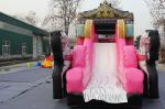 Carriage Combo Inflatable Big Water Slide , 0.9mm PVC Blowup Waterslide