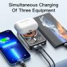 Buy cheap Transparent Black Magnetic Wireless Charging Power Bank 10000mAh 15W from wholesalers