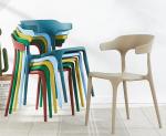 Windsor Restaurant plastic dining chair personality creative leisure chair