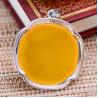 Buy cheap Yellow Chalcedony Charm 925 Silver Vintage Women Pendant Necklace (XH052043) from wholesalers