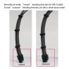 Buy cheap Hot Selling Arc Cable Cotton Sleeved Computer PC ATX Used Male to Female Stripped Curved Extension Cord 300mm from wholesalers