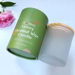 Cardboard Round Tube Packaging Box For Tea Light Candle Glass Bottle
