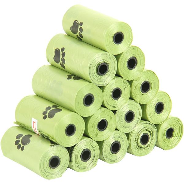 Buy cheap 15 PCS/roll Biodegradable Pet Garbage Bags T-shirt Bag Type for Dog Poo Bag Supplies from wholesalers