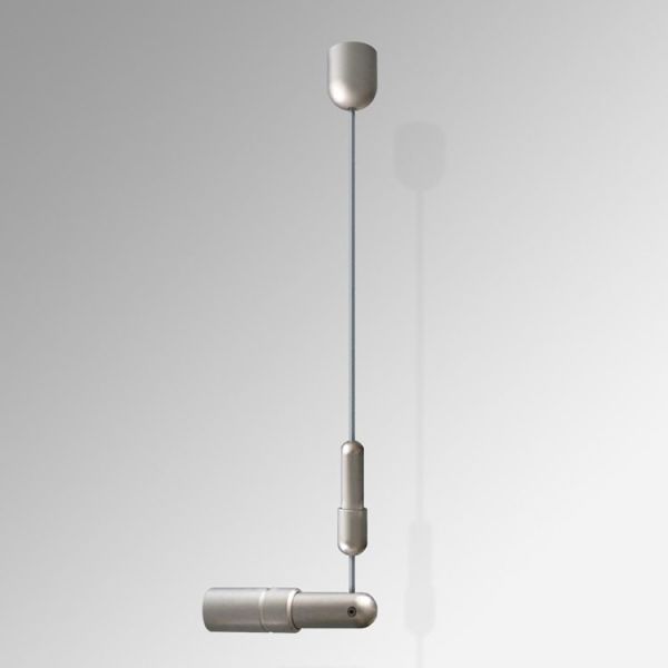 Quality Retail Store Wall Mounted Advertising Aluminium Wire Hanging Signage Cable Display System for sale