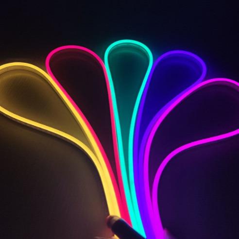 Buy cheap 6x12mm Soft LED Neon Flexible Strip 12V Blue red pink colorful Narrow Decoration IP65 from wholesalers