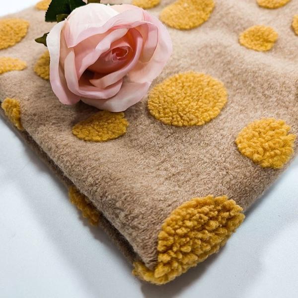 Buy cheap Jacquard 490gsm Sherpa Fleece Fabric For Pillowslip Floor Mat Garment Cap from wholesalers