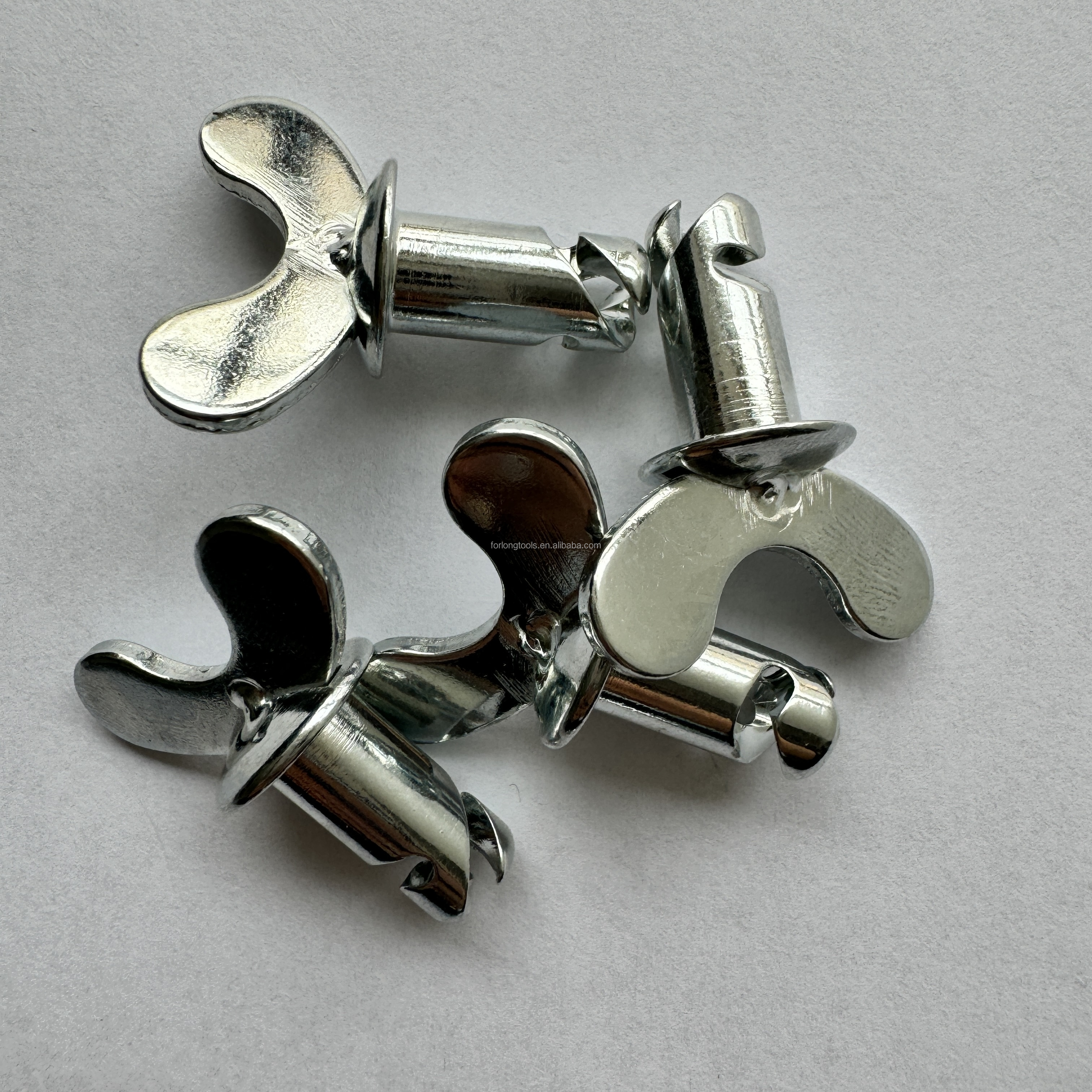 Replace/Repair Purpose OEM Accepted Dzus Dome Butterfly Head Buttons with Handle Silvery 7/16"x.500" Steel Sprint Car