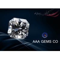 Buy cheap VVS1 Lab Diamond Asscher Cut Moissanite Colorless Polished Good product