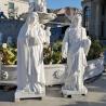 Buy cheap Sacred Heart Jesus Statue Marble Sculpture Life Size Catholic Religious Carving Stone White Church Outdoor from wholesalers
