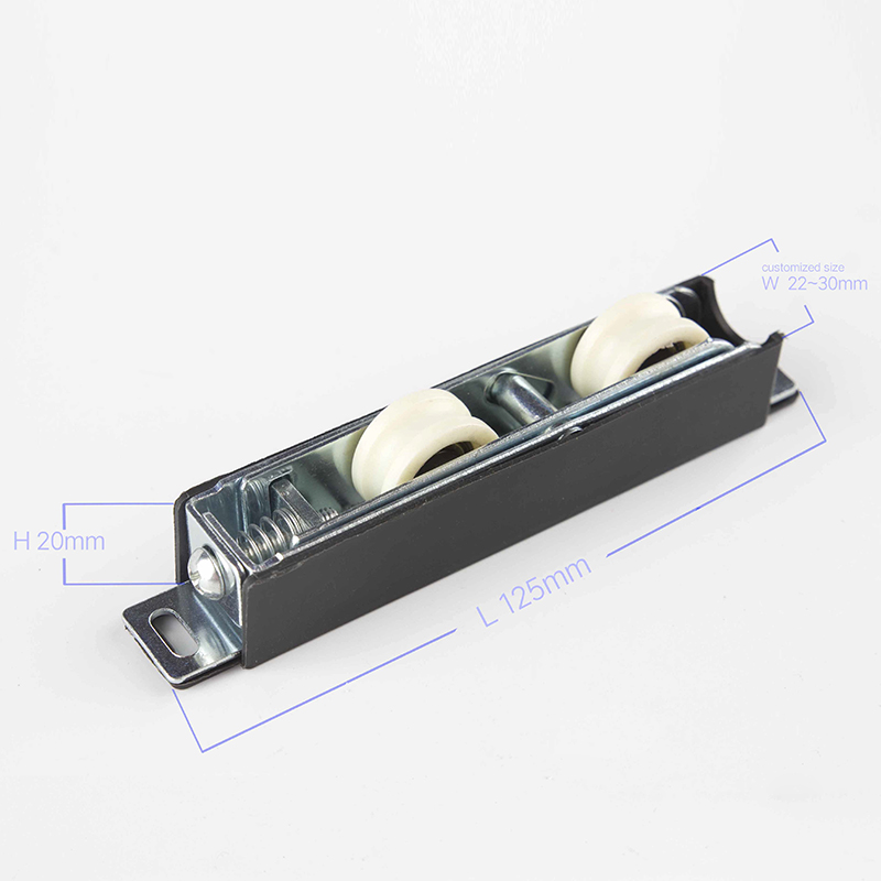 Sliding Door Plastic Hanging Roller with Double Wheels and Stainless Steel Material