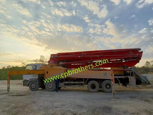 Putzmeister 46 Meters Used Concrete Pump Truck for After-sales Service and Good