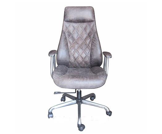 Buy cheap High Back Antique Retro Leather Office Swivel Chair With Wheels And Arms from wholesalers