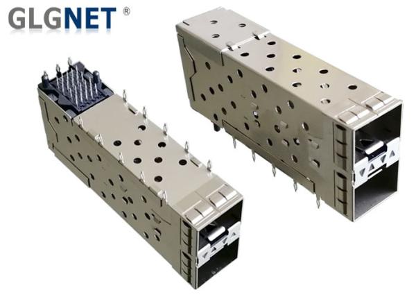 Buy cheap Integrated SFP Solutions Cage 2x1 Copper Alloy Pree Fit Mounting from wholesalers
