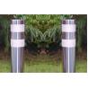 Buy cheap Geometric Design Steel Safety Bollards , Fixed Station Colorful Car Park Bollards from wholesalers