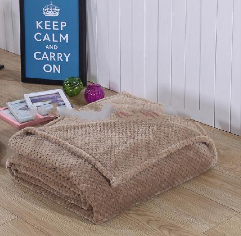 Buy cheap Soft Queen Size Flannel Blanket For Adults Anti - Allergic Solid Plain Color from wholesalers