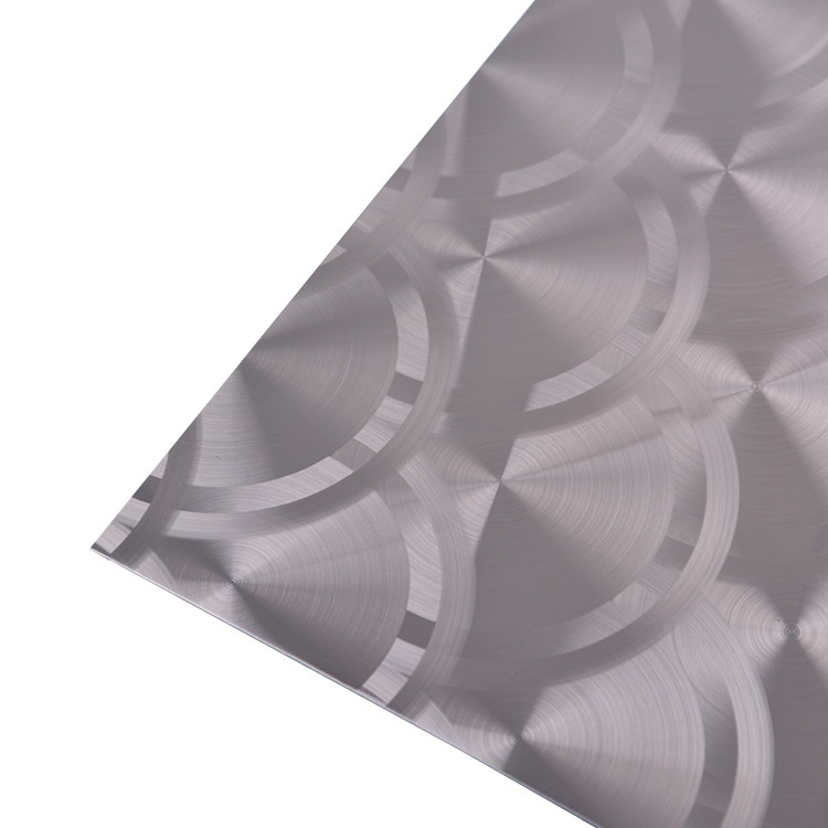 3D Laser Stainless Steel Sheet Bar KTV Decorative Circles Laser Sheet To Draw