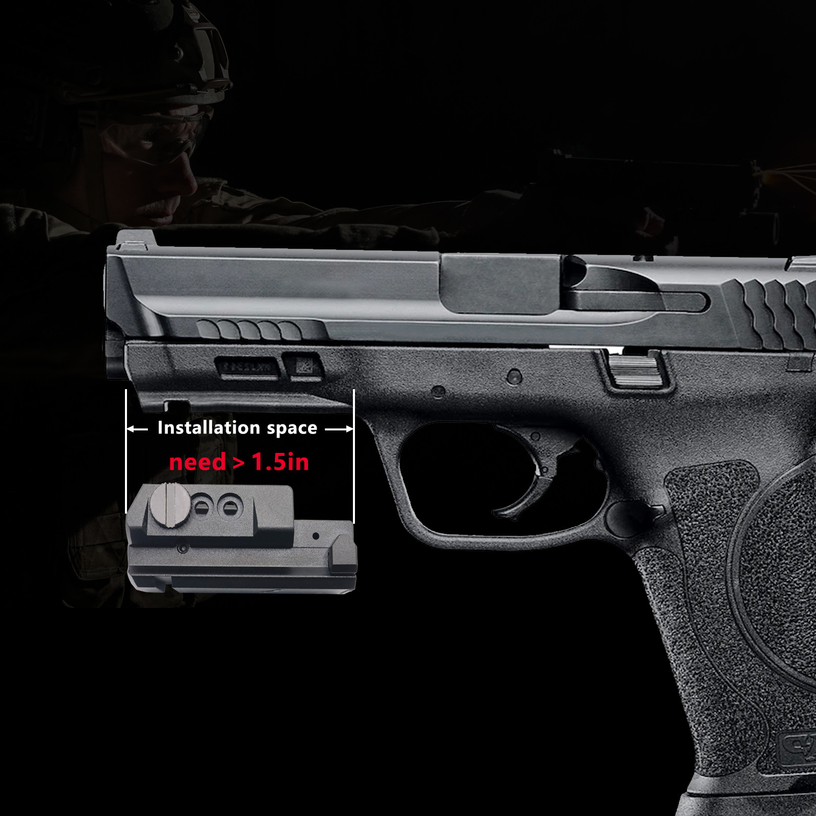 Lightweight Airsoft Gun Lasers Compact Pistol Laser Picatinny