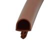 Buy cheap Anti Collision Wooden Door Seal Strip Middle Groove Type Heightened D Shape 10*8mm from wholesalers