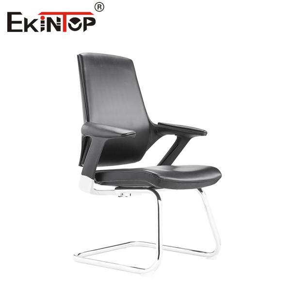 Buy cheap Black Leather Material Office Chair With Metal Frame In Commercial Style from wholesalers