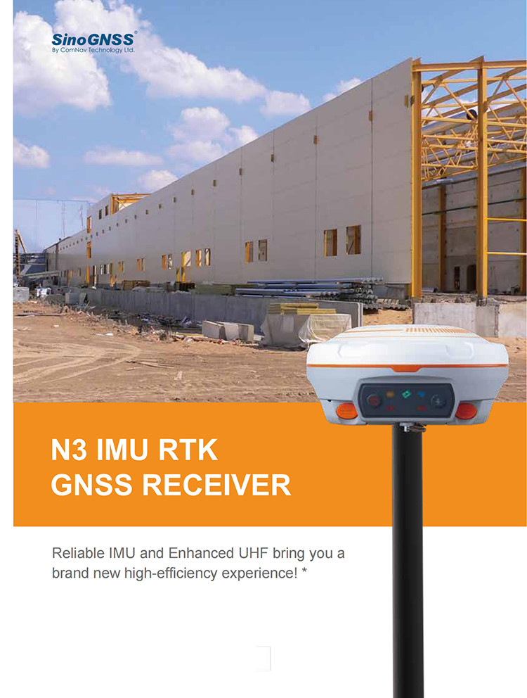 SinoGNSS High Stability 1198 Channels GPS IMU GNSS Receiver Comnav N3 RTK GNSS