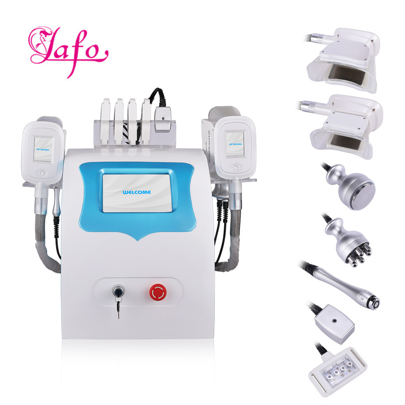 2 Cryo handles work at the same time the best Cryo therapy cavitation rf lipo laser Slimming machine for salon use
