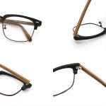 Unisex Full-rim Wood Grain Acetate Optical Glasses Frame MR H004B