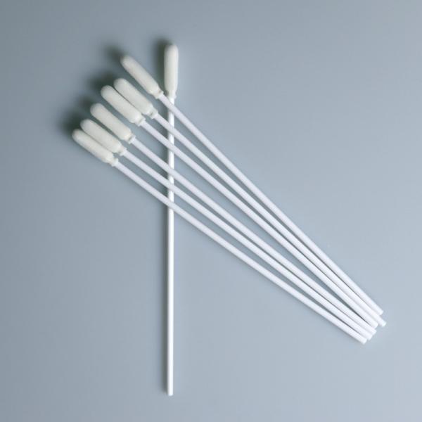 Buy cheap Dust Free Round Opne Cell Sponge White PP Stick Oral Fluid Swab from wholesalers
