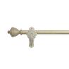 Buy cheap Antique Finish Grooved Pipe Curtain Rods Metal Material Customized Size from wholesalers