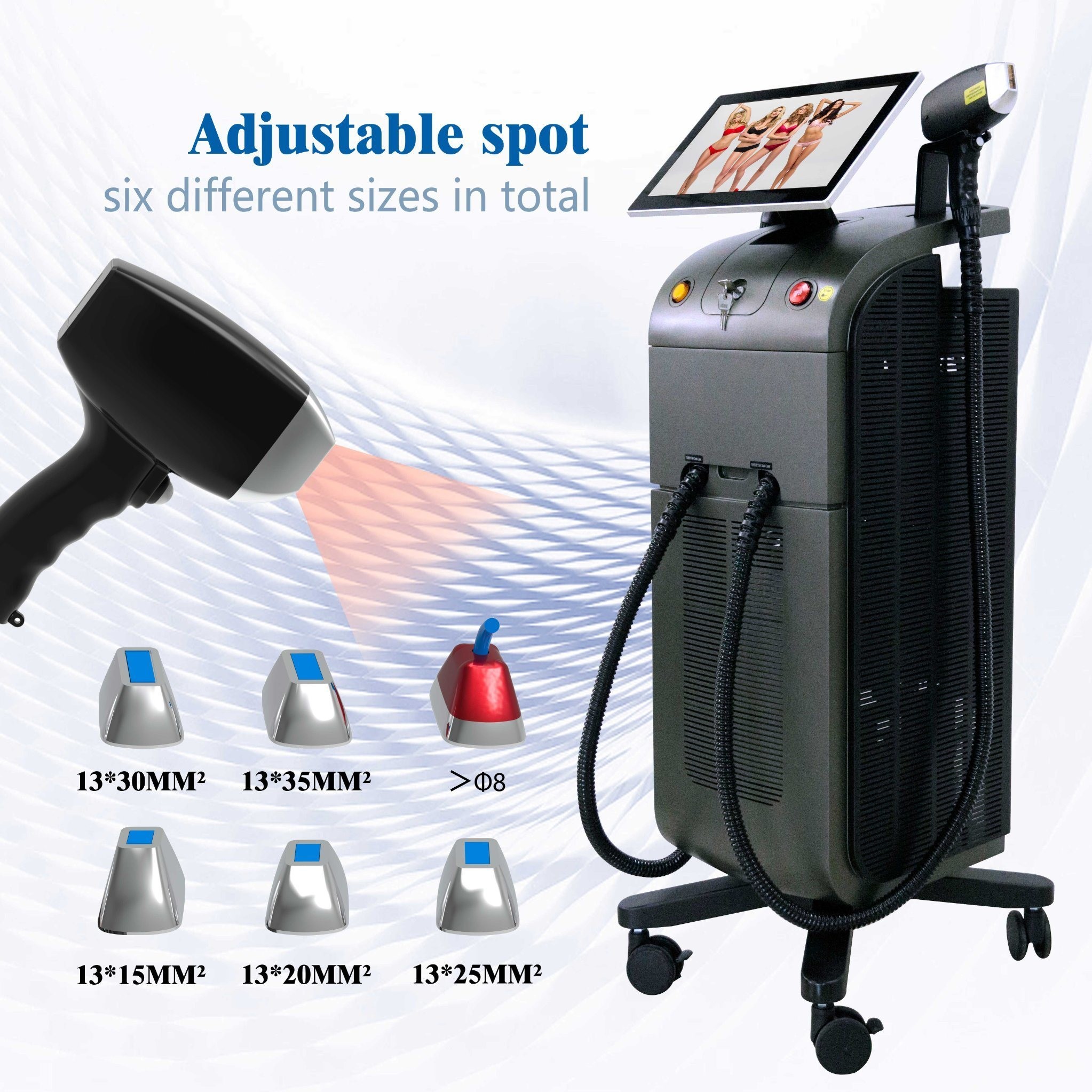 2000w Diode Laser Depilation 50% off Sep Promotion with 4 Wavelengths 808 755 940 1064nm