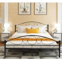 Buy cheap Durable Black Metal Platform Bed , Heavy Duty Queen Bed Frame Rust Proof product