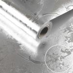 Matt Silver Foil Kitchen Stickers Self-Adhesive Wallpaper for Countertops and
