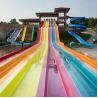 Buy cheap Customised Water Park Equipment Rainbow Pool Slide 180 Guests/Hr For Each Slide from wholesalers