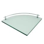 Customized Color Wall Mounted Fanshaped Tempered Glass Shelves for Bathroom