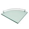 Buy cheap Customized Color Wall Mounted Fanshaped Tempered Glass Shelves for Bathroom from wholesalers