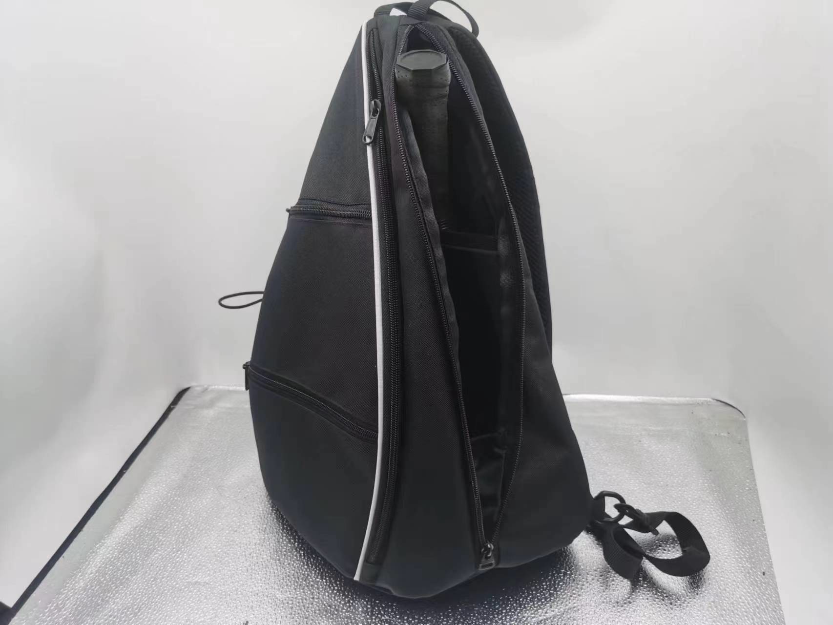 Premium Black Pickleball Racket Bag With Nylon Material 1 Year