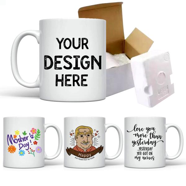 Buy cheap 11 Oz Porcelain Ceramic Coffee Cups White Color With Custom Logo from wholesalers
