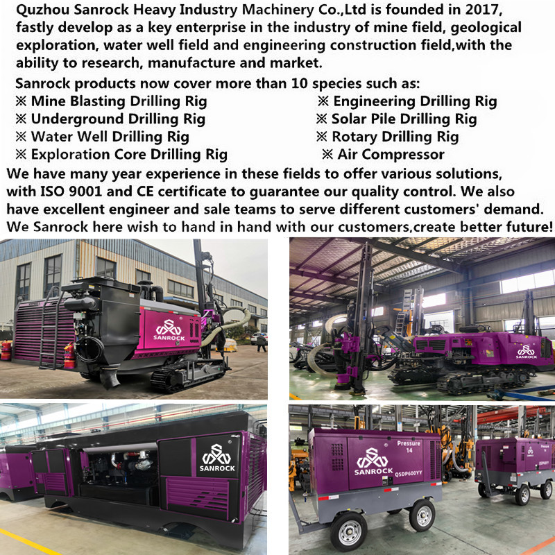 Water Well Screw Air Compressor Power 588kw Diesel Air Compressor Machine