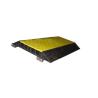 Buy cheap Floor Raw Rubber Cable Protector Electric Cord Covers Black Yellow 5 Channels from wholesalers